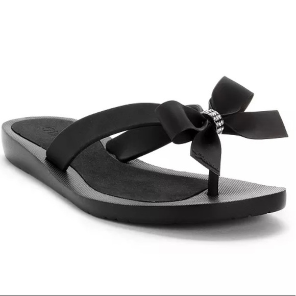 guess tutu bow flip flops